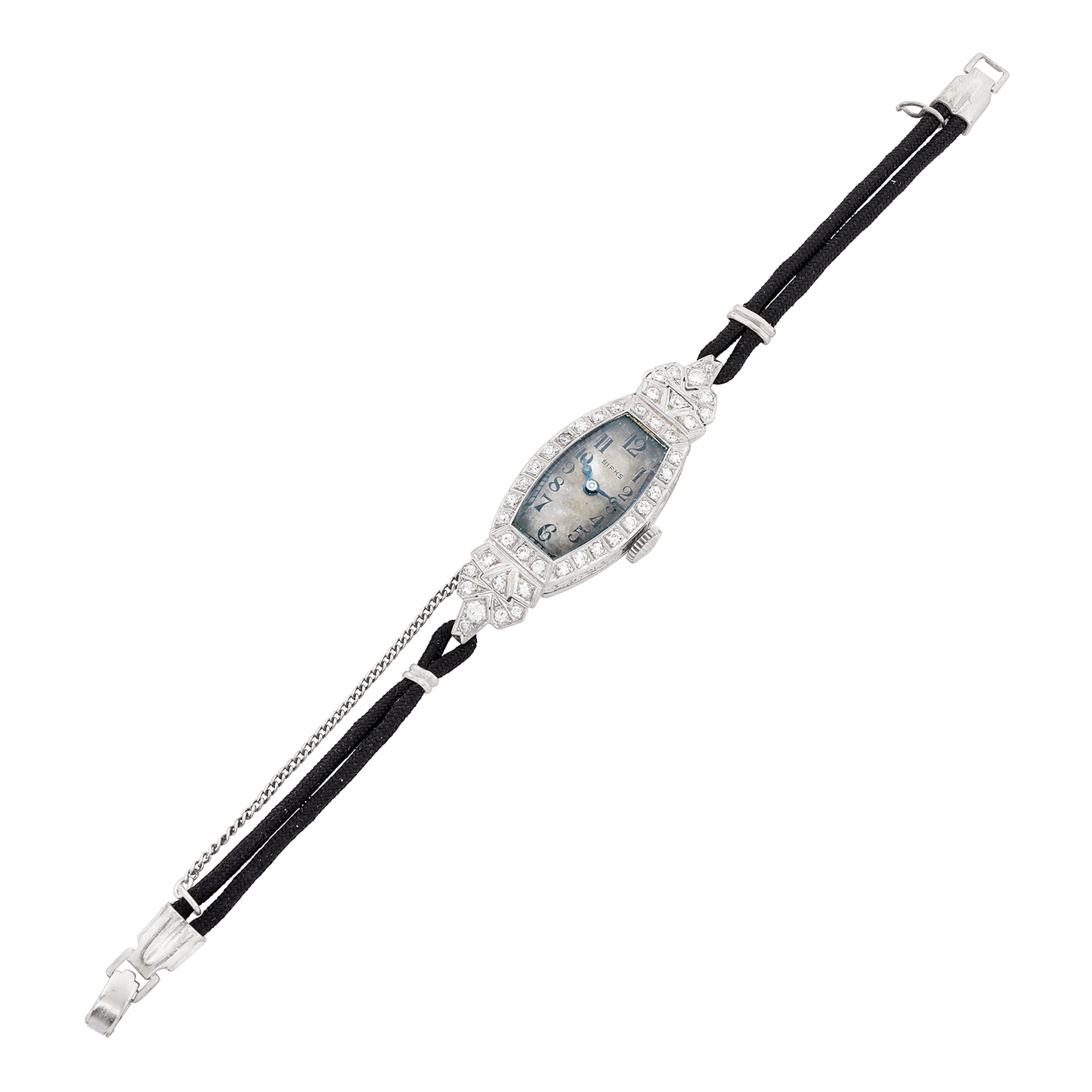 Diamond, Platinum and White Gold Wristwatch