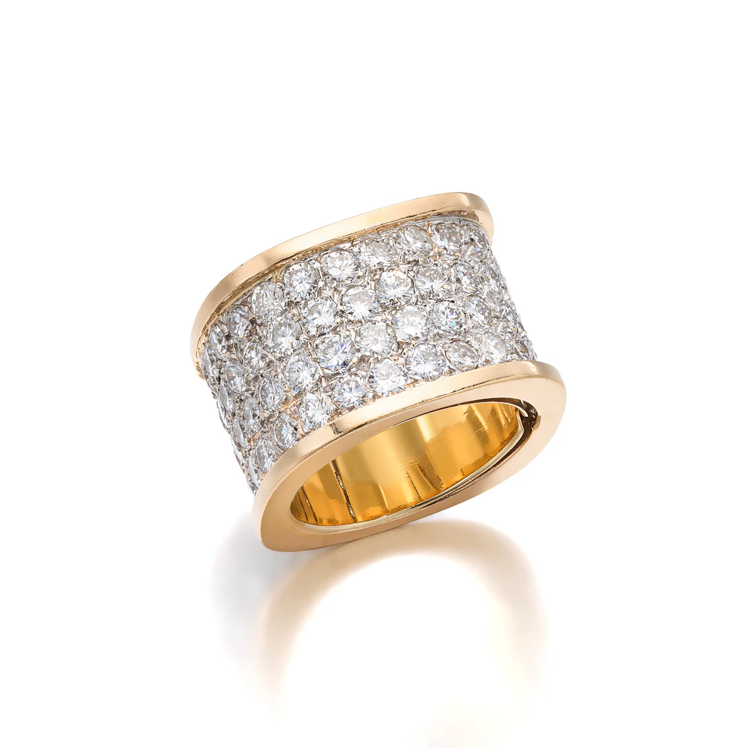 A Diamond and Gold Eternity Ring