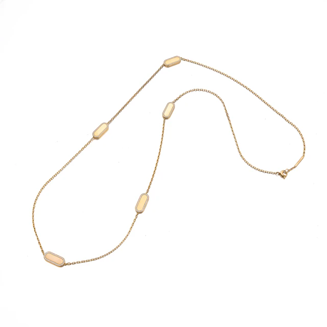 A Diamond and Rose Gold Necklace, Crivelli
