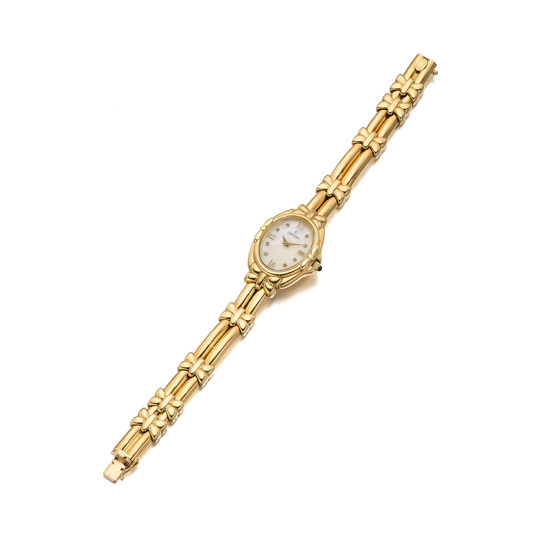 A Lady's Diamond and Gold 'Papillon' Wristwatch, Ref. 50-25-372, Concord