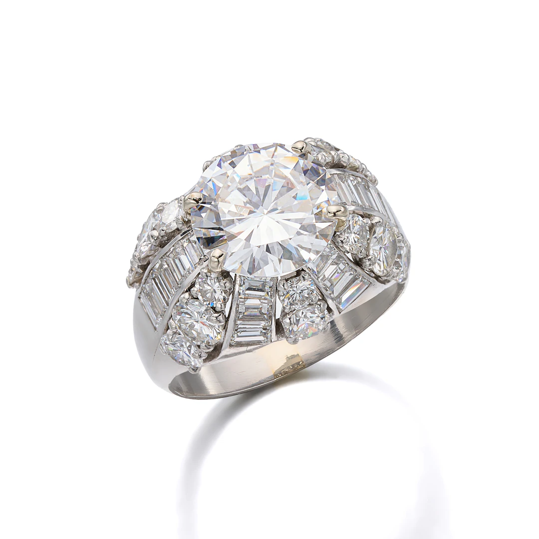 A Diamond and Platinum Ring