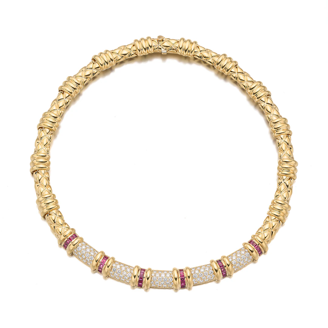 A Ruby, Diamond and Gold Necklace, Tiffany & Co.