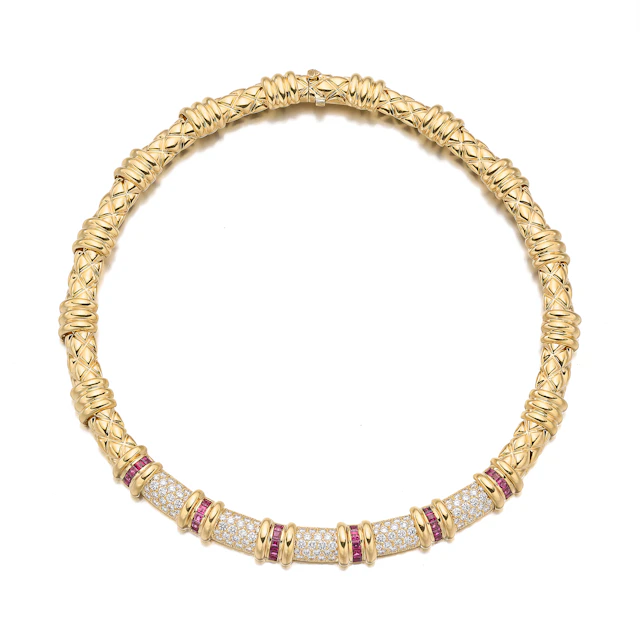 A Ruby, Diamond and Gold Necklace, Tiffany & Co.