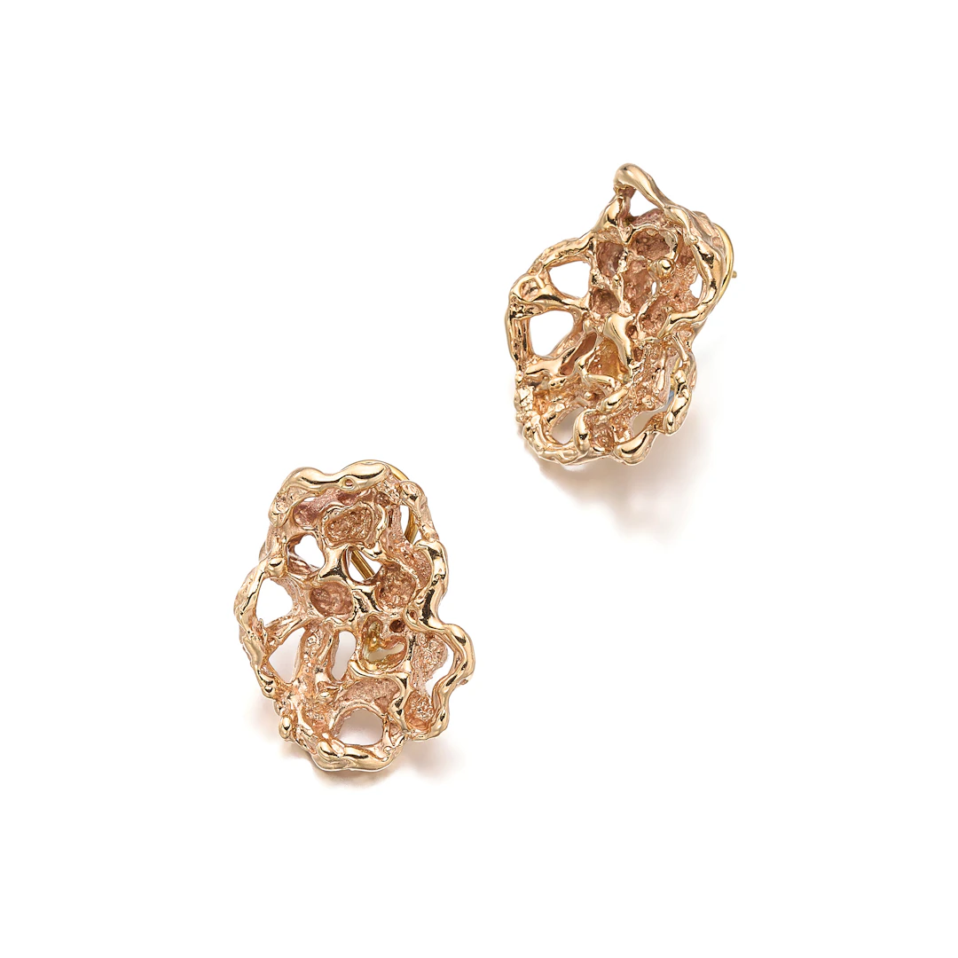 A Pair of Rose Gold Ear Clips