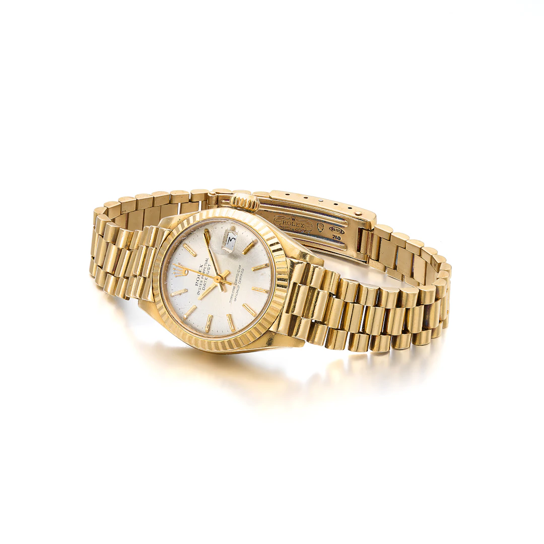 A Lady's Gold 'Datejust' Wristwatch, Ref. 6917, Rolex, circa 1975