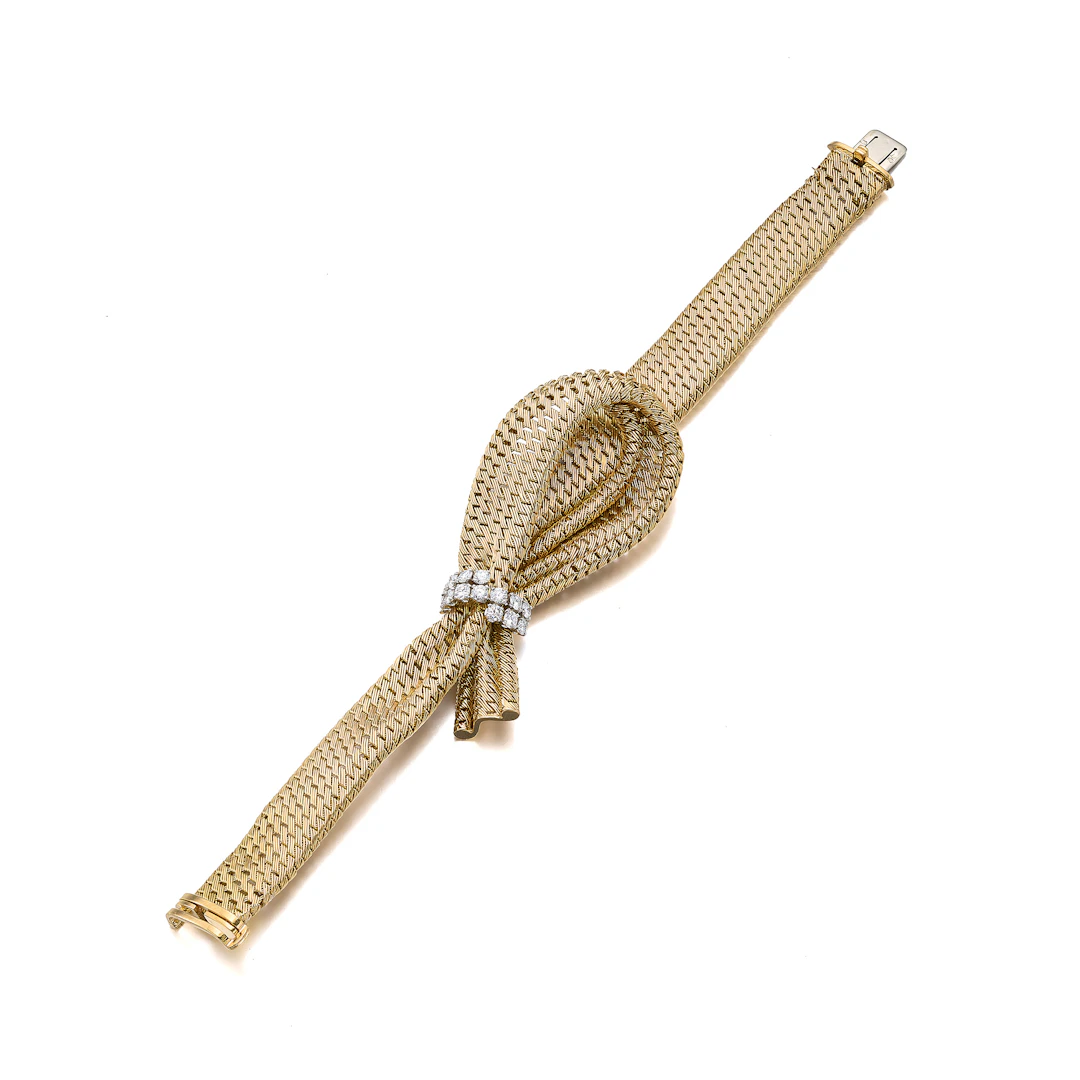 A Diamond and Gold Bracelet, Birks