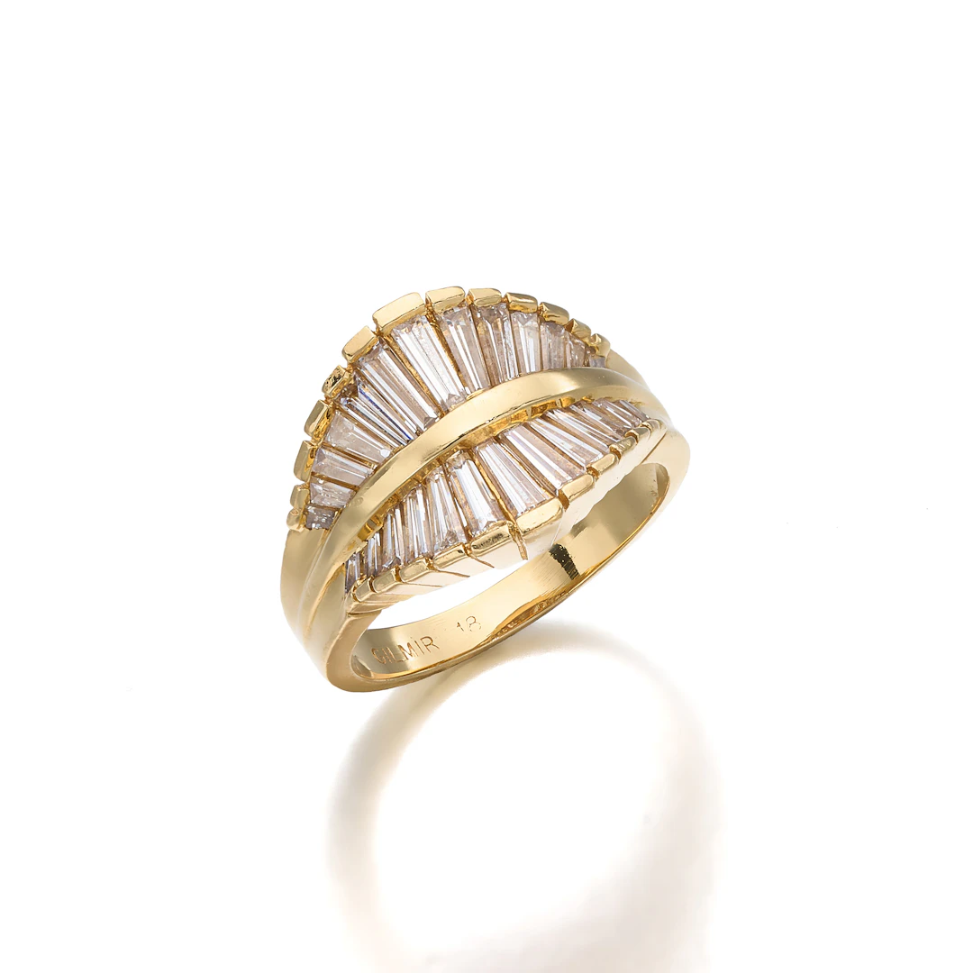 A Diamond and Gold Ring