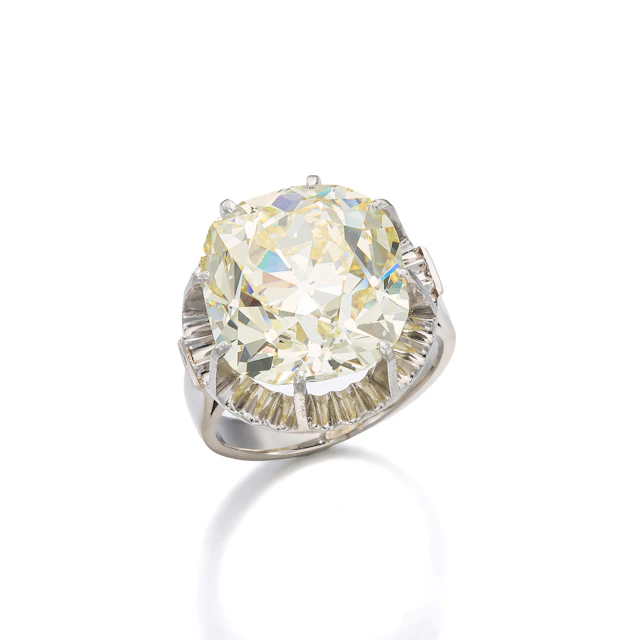 A Diamond Solitaire and Platinum Ring
