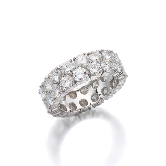 A Diamond and White Gold Eternity Ring, Gubelin
