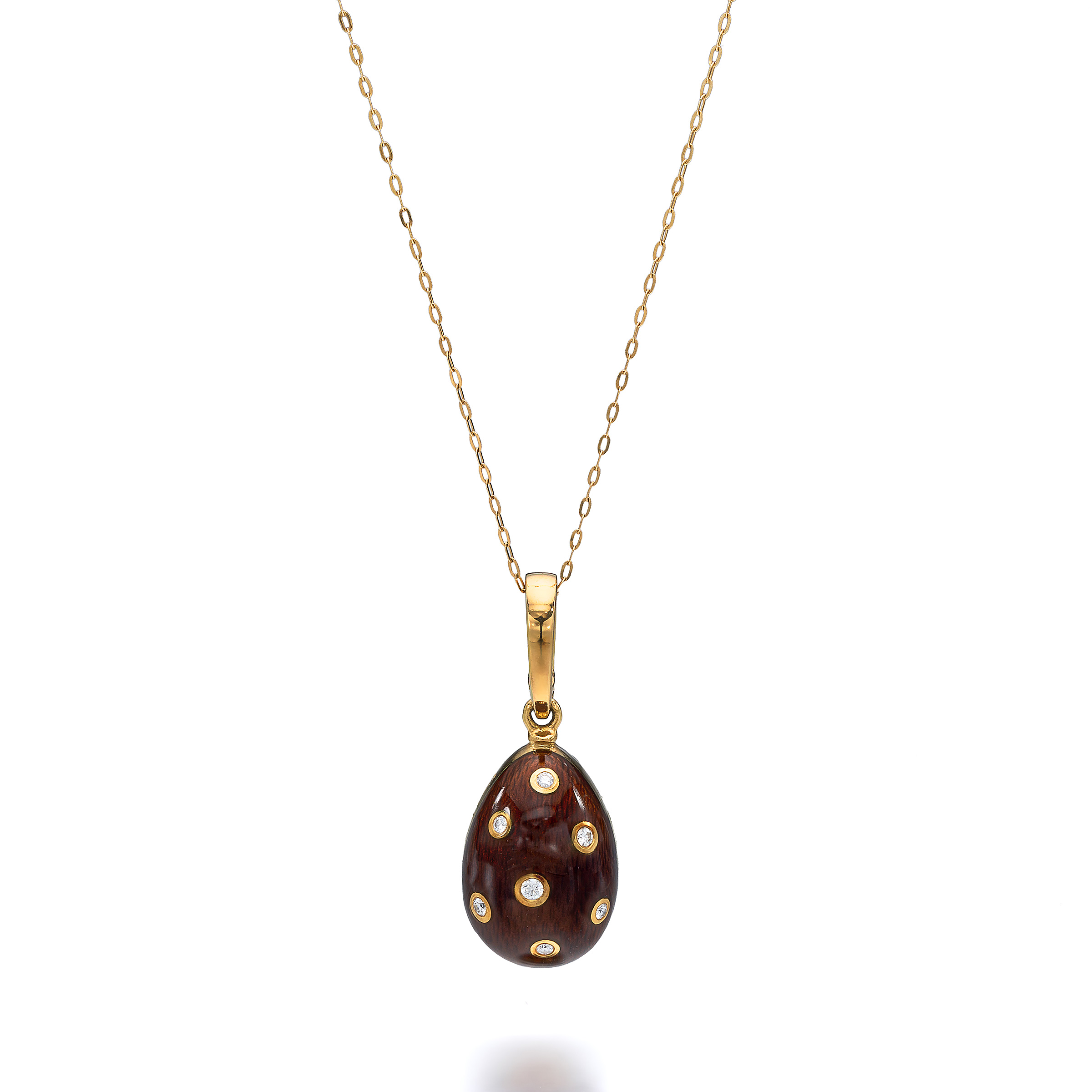 An Enamel, Diamond and Gold Pendant/Enhancer, Faberge, Germany