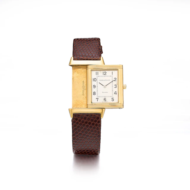 A Gold 'Reverso' Wristwatch, Ref. 141.250.1, Jaeger-LeCoultre, circa 1990's
