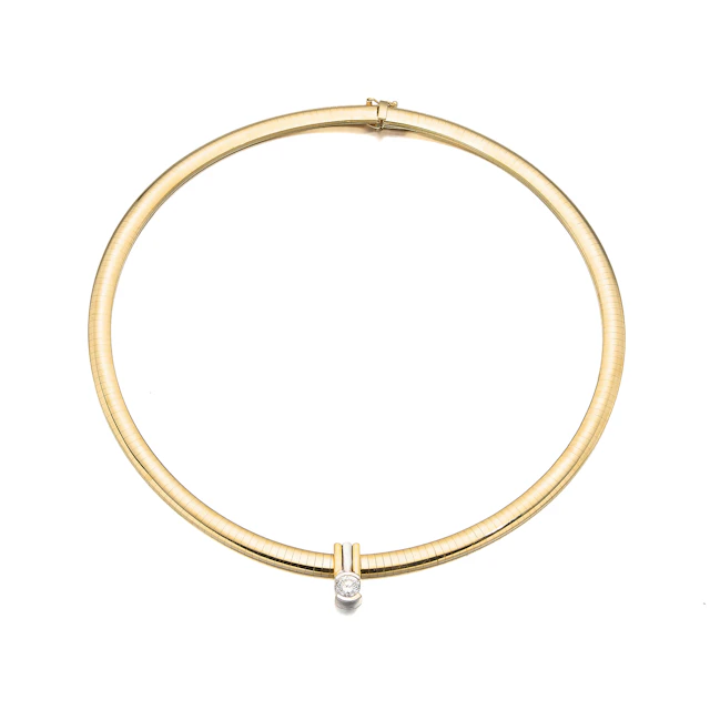 A Diamond and Gold Necklace