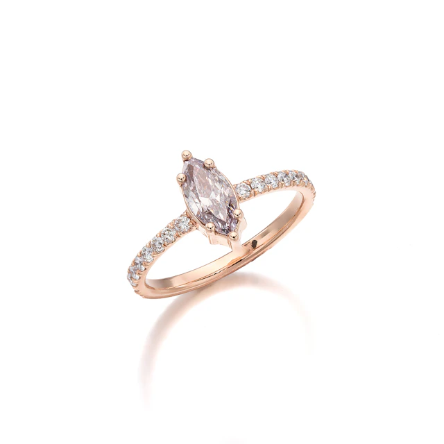 A Coloured Diamond and Gold Ring