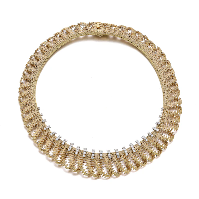 A Diamond and Gold Necklace , Garrard