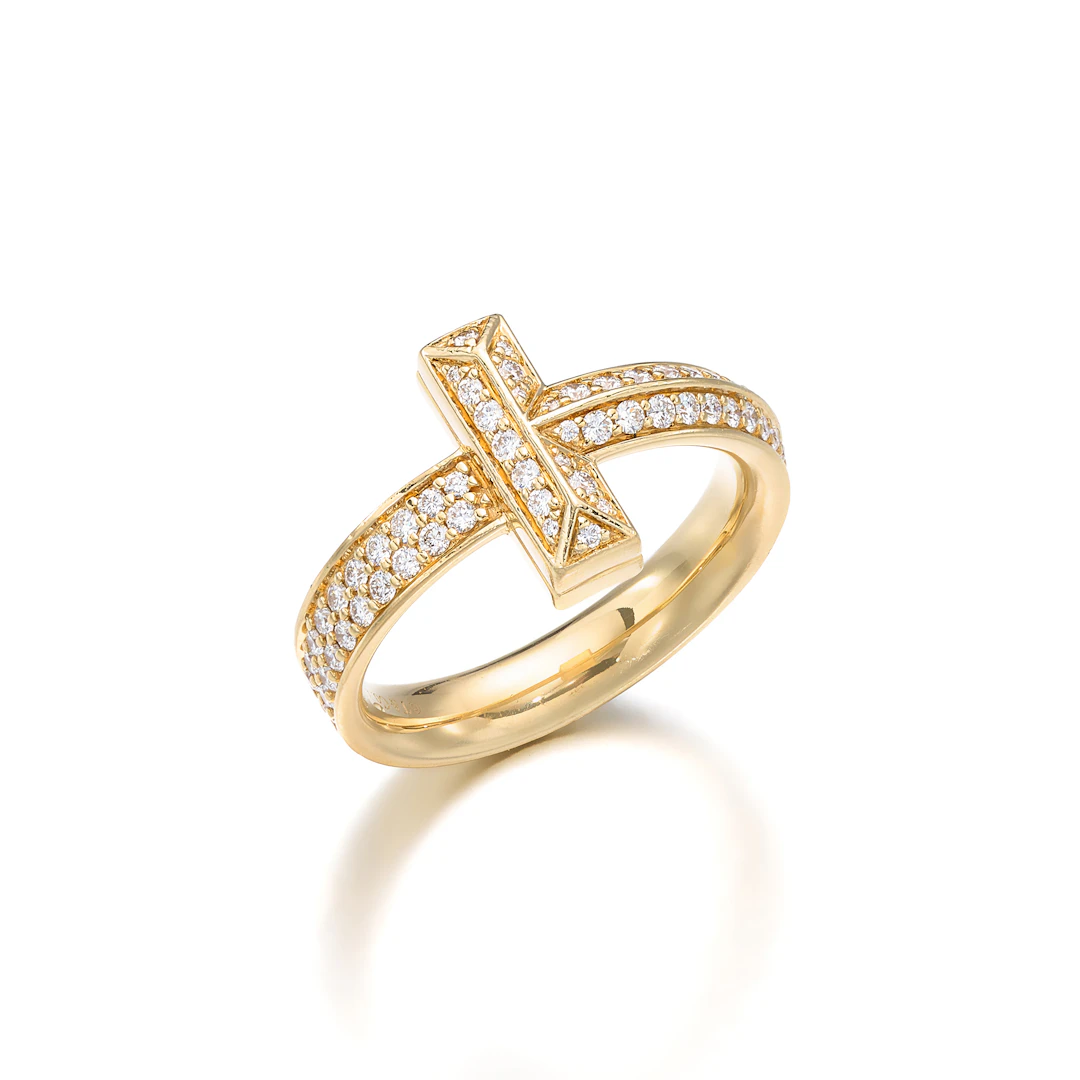 A Diamond and Gold "Tiffany T T1" Ring, Tiffany & Co.