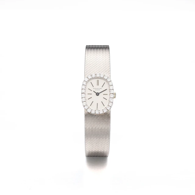 A Lady's White Gold and Diamond 'Golden Ellipse' Wristwatch, Ref.