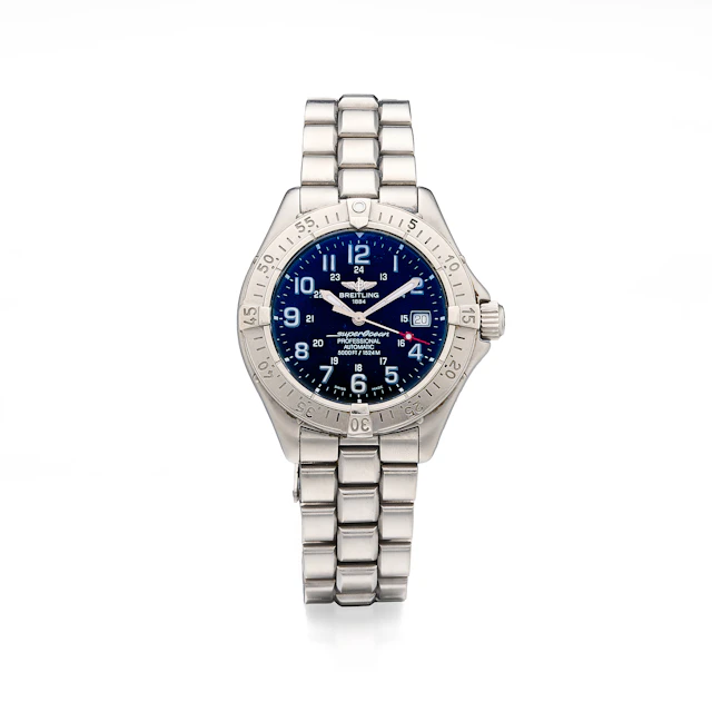 A Gentleman's Stainless Steel 'Superocean' Wristwatch, Ref. A17345, Breitling