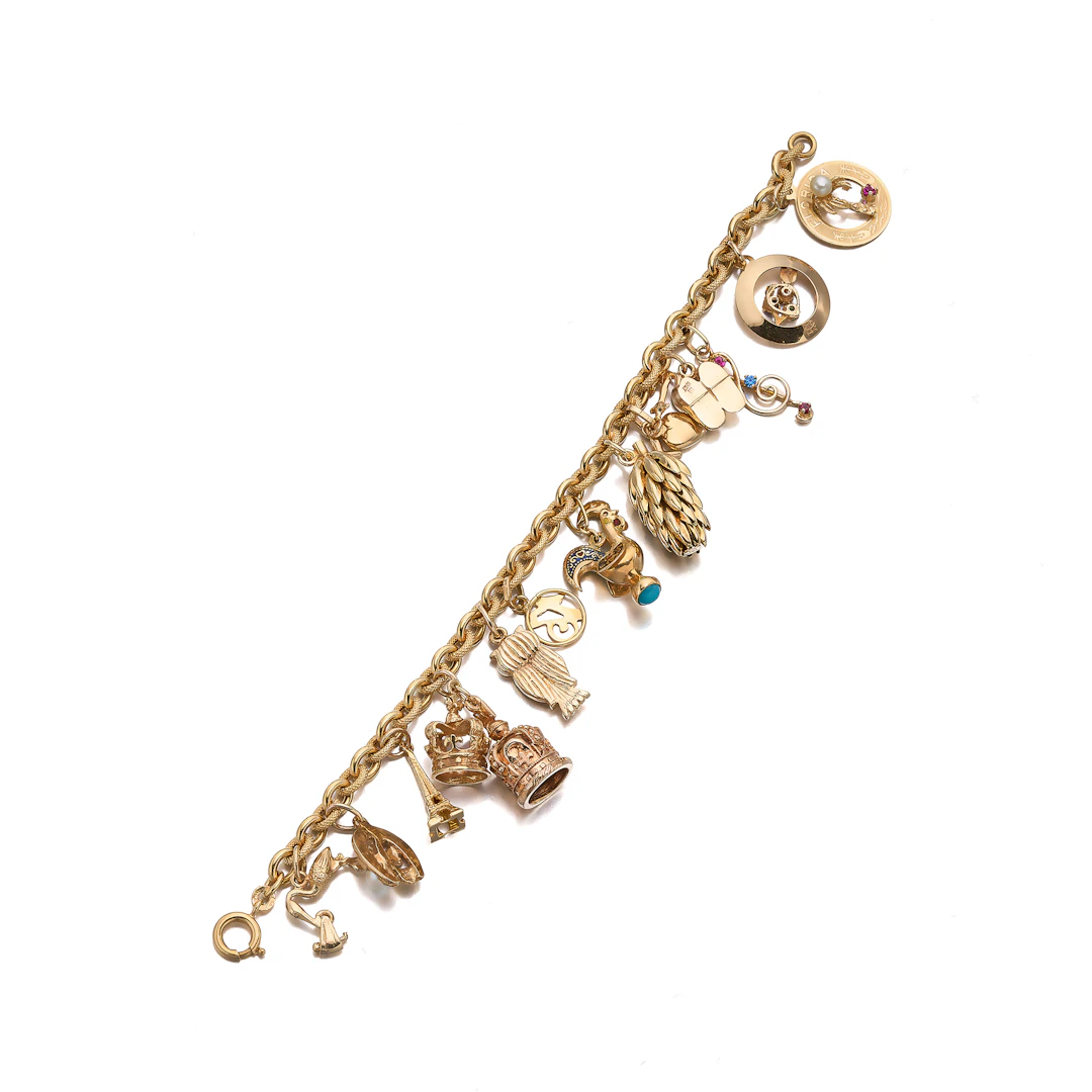 A Gold Charm Bracelet
