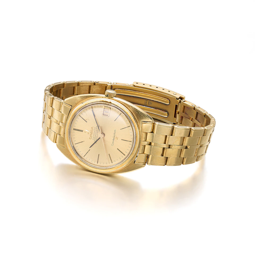 A Gentleman's Gold 'Constellation' Wristwatch, Ref. 168.009, Omega