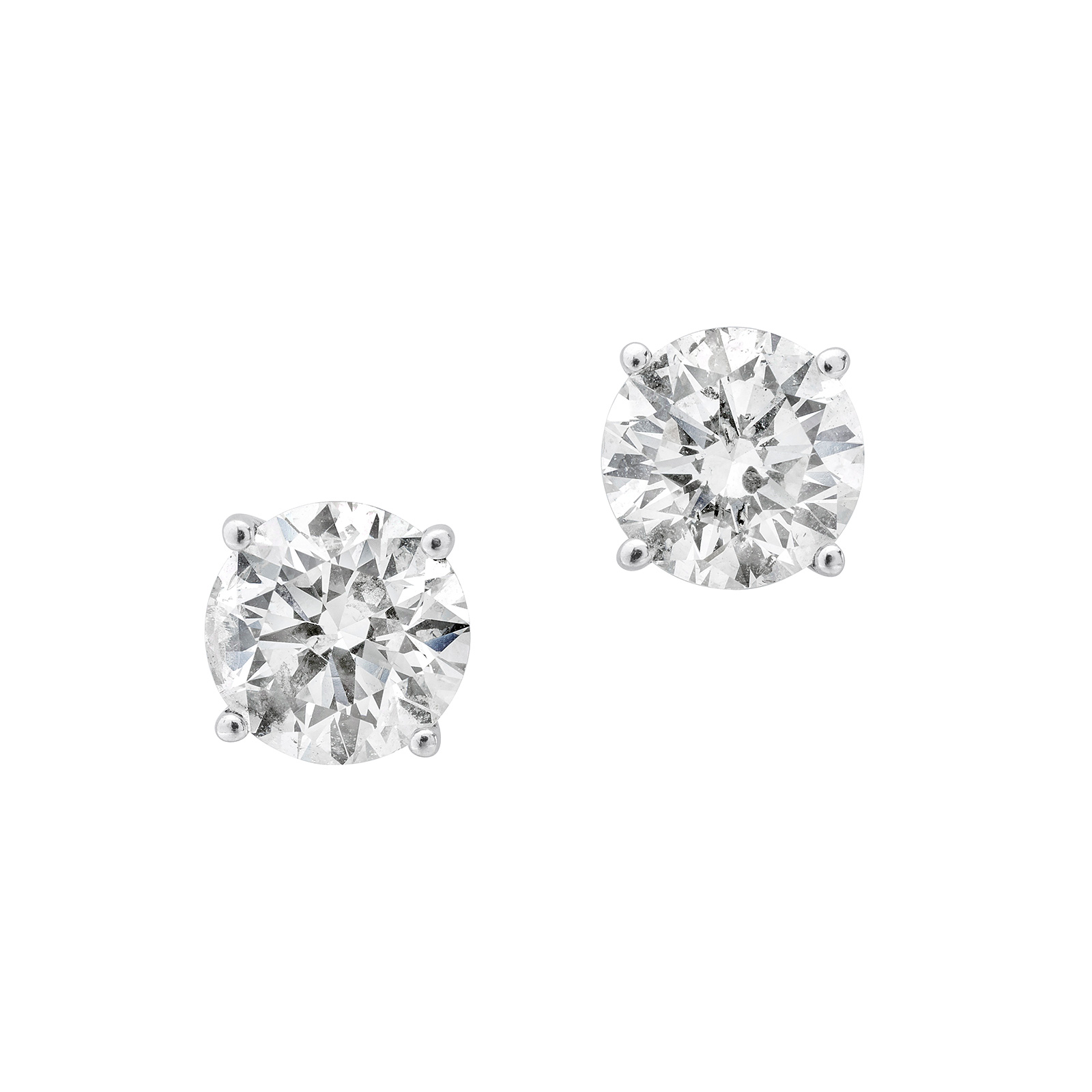 Diamond and White Gold Ear Studs