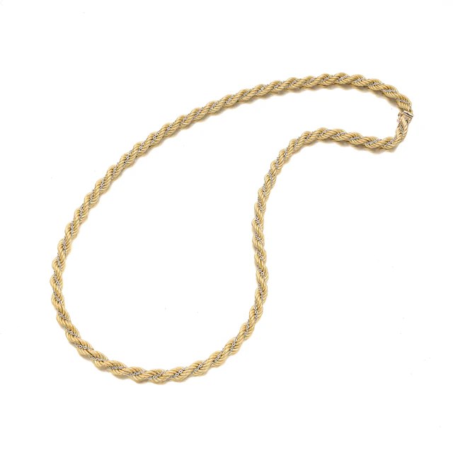A Two-Tone Gold Necklace
