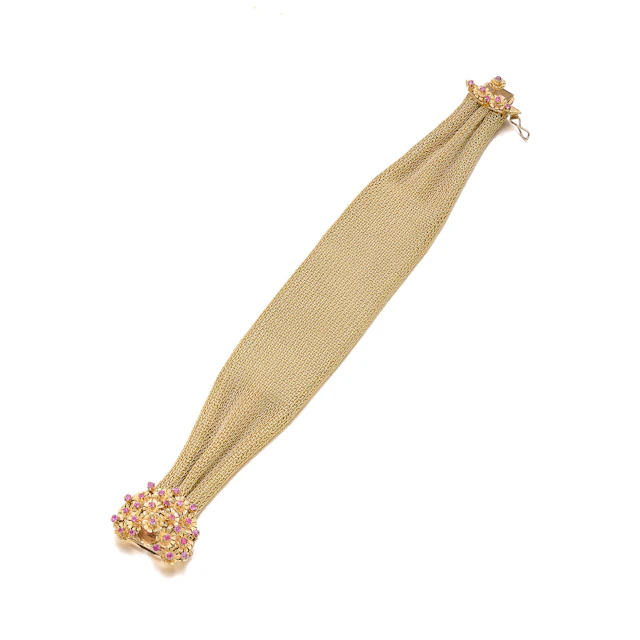 A Ruby and Gold Bracelet