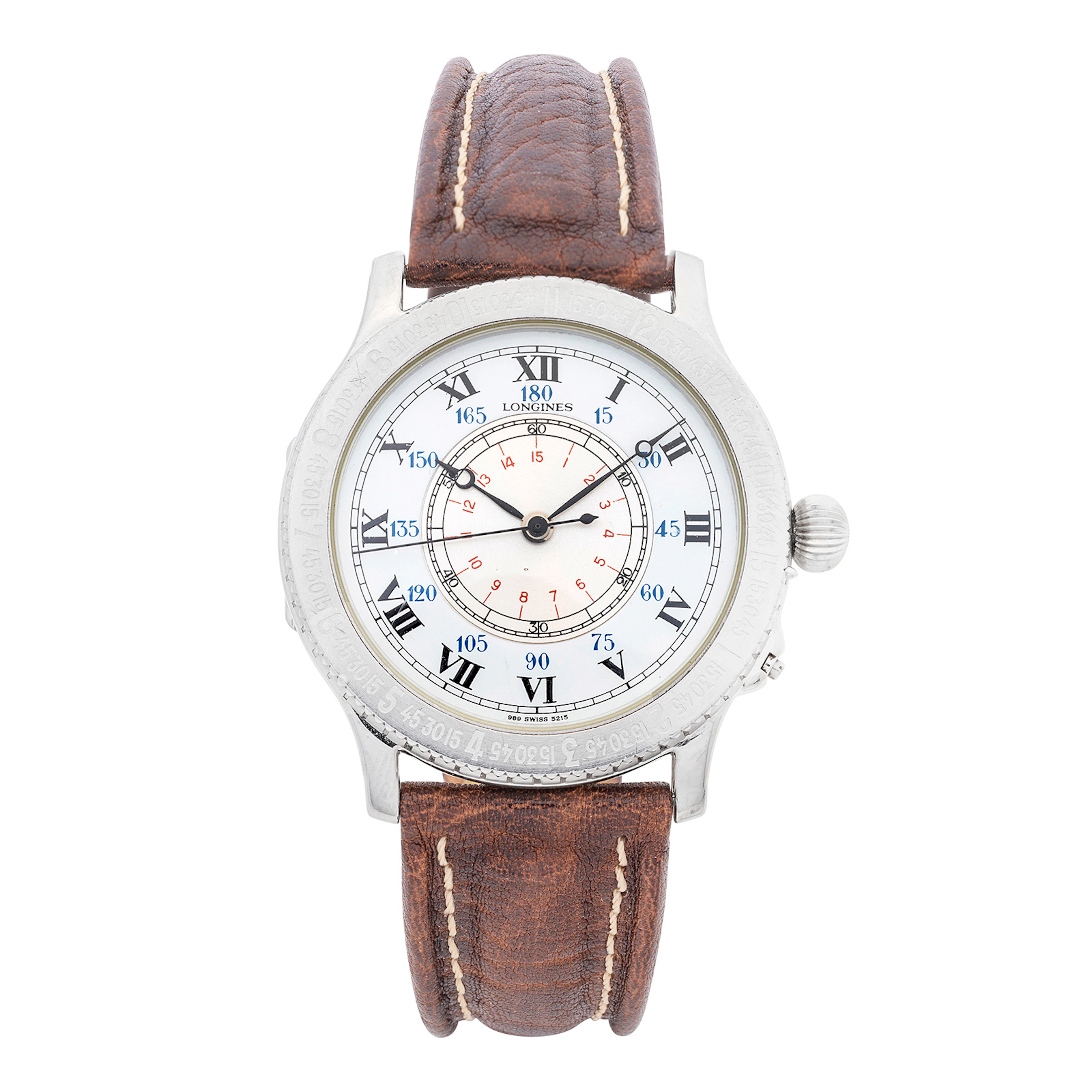 No Reserve | Stainless Steel 'Lindbergh Hour Angle' Wristwatch, Longines