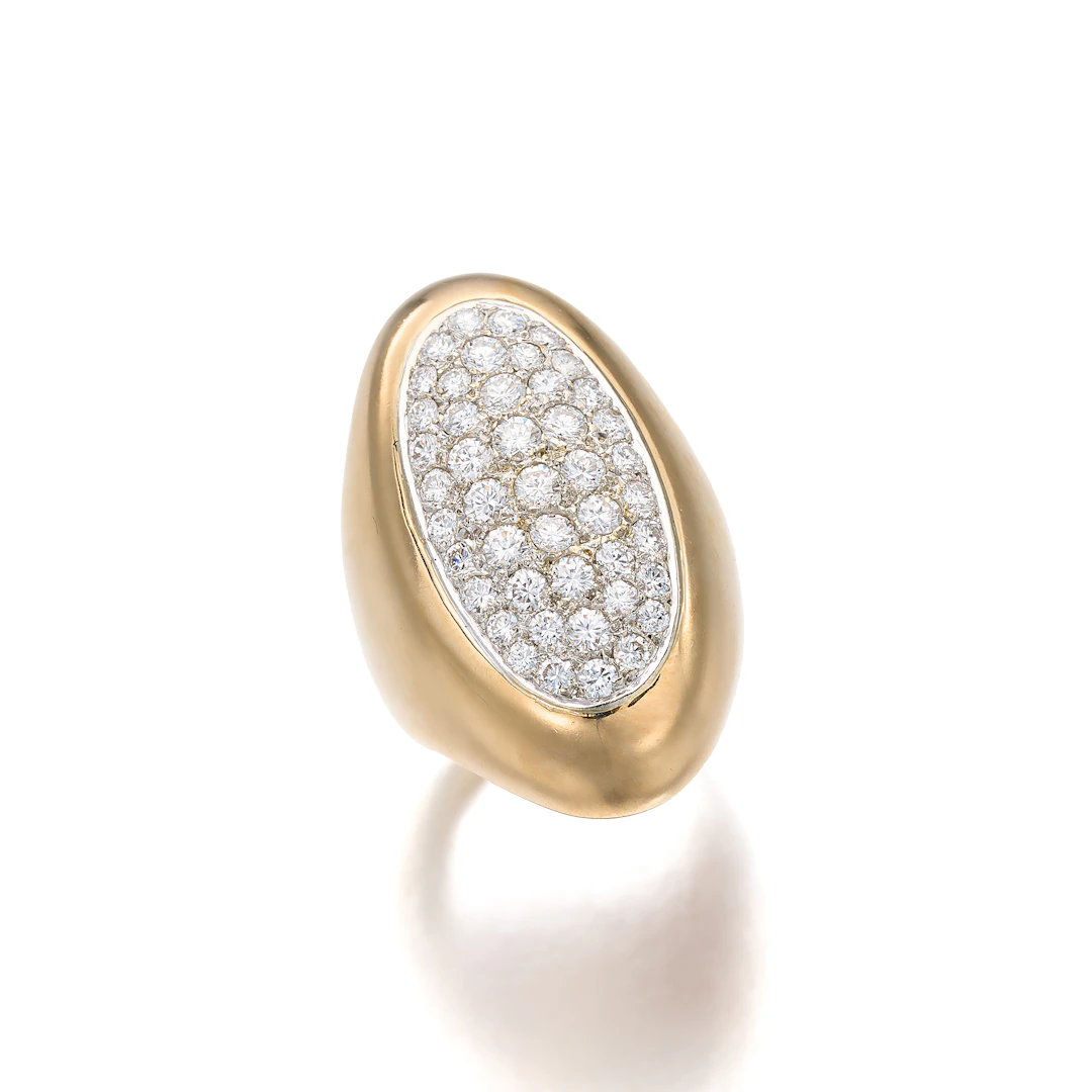 A Diamond and Gold Ring