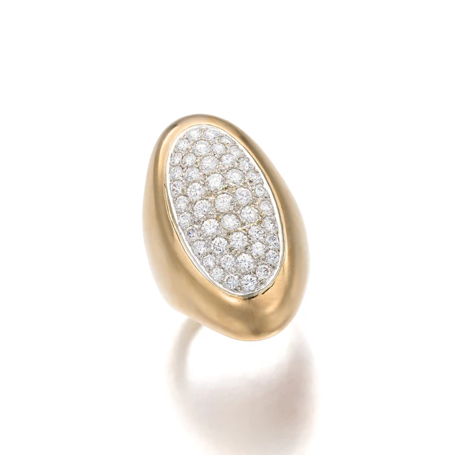 A Diamond and Gold Ring