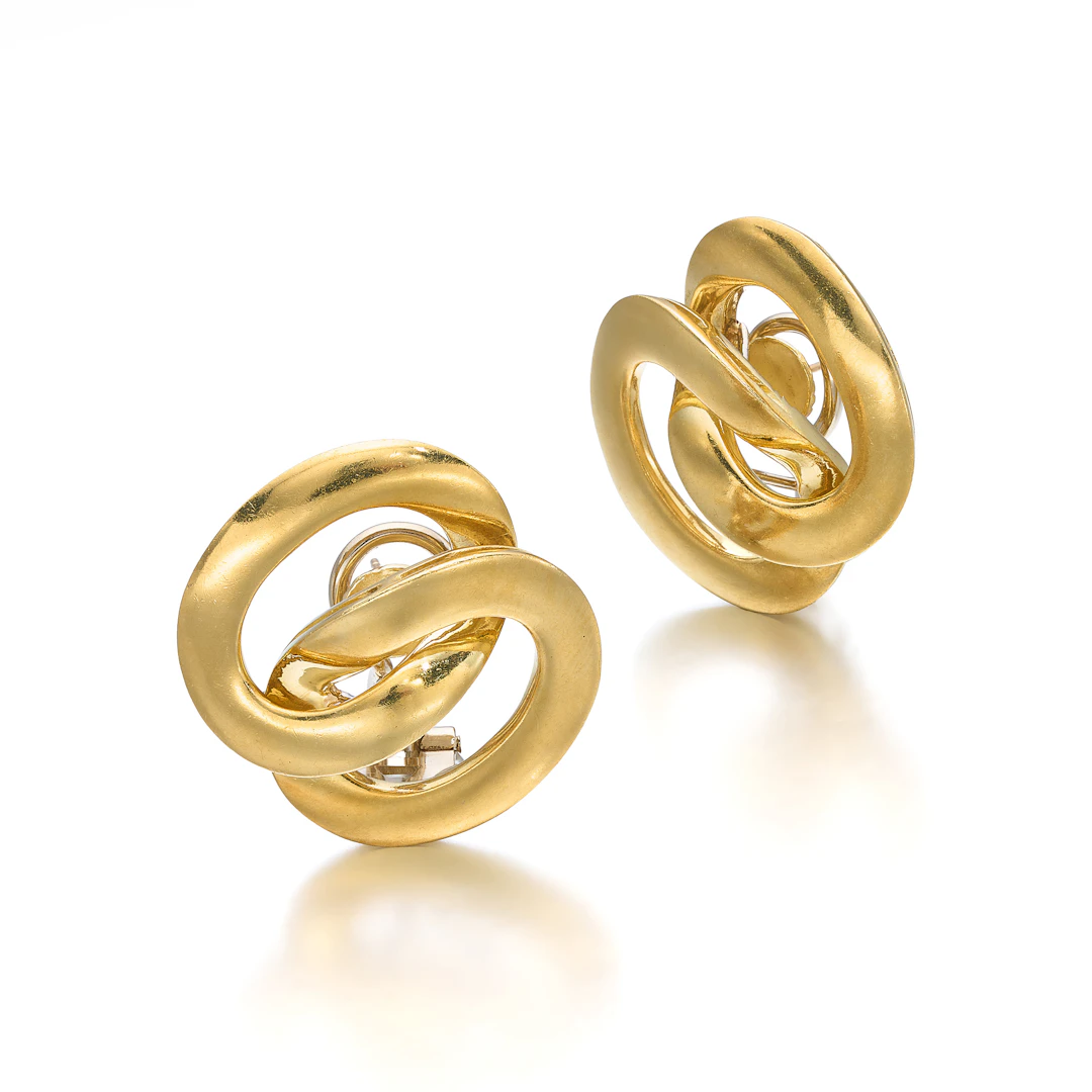 A Pair of Gold Ear Clips, by Farrone
