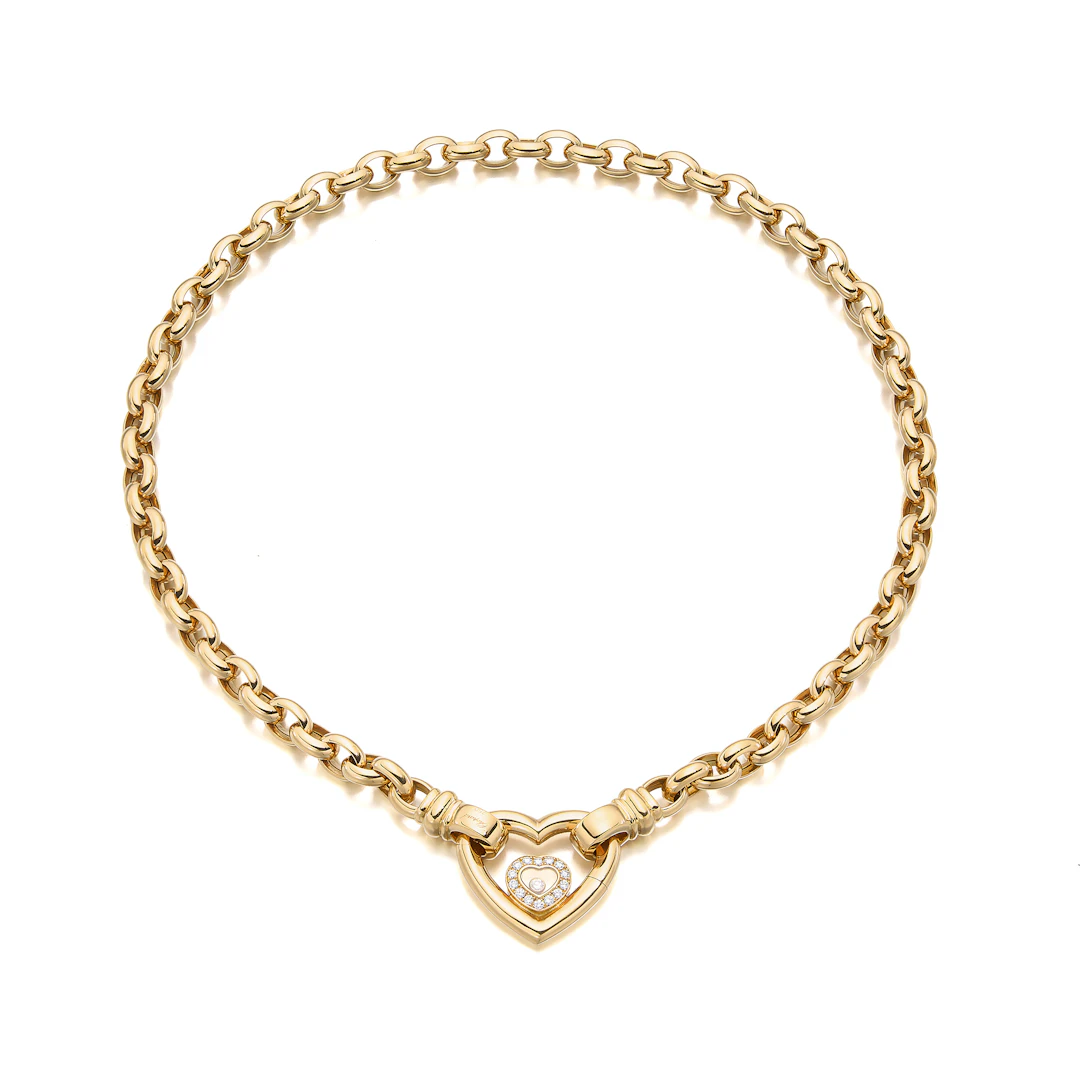 A Diamond and Gold 'Happy Diamonds' Necklace, Chopard