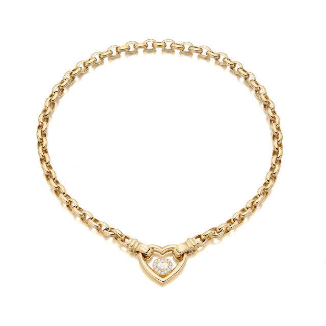 A Diamond and Gold 'Happy Diamonds' Necklace, Chopard