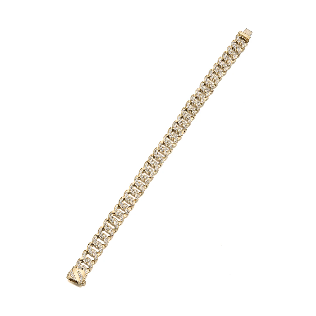 A Diamond and Gold Bracelet