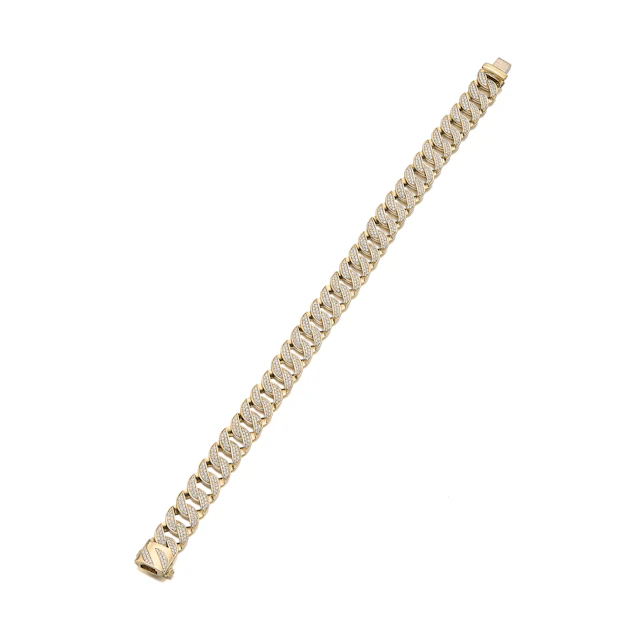 A Diamond and Gold Bracelet
