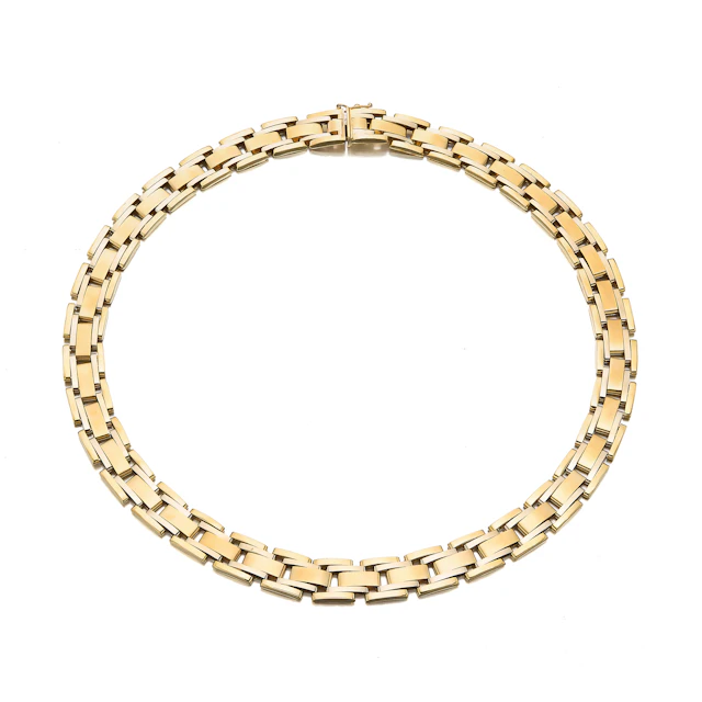 A Two-Tone Gold Necklace
