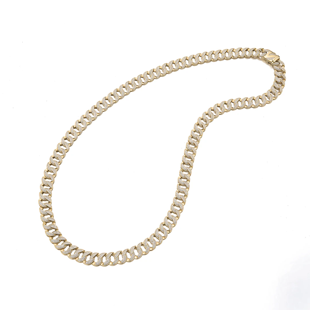 A Diamond and Gold Necklace