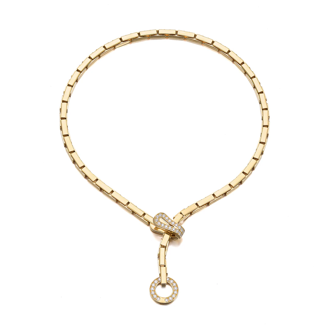 A Diamond and Gold 'Agrafe' Necklace, Cartier, circa 2016