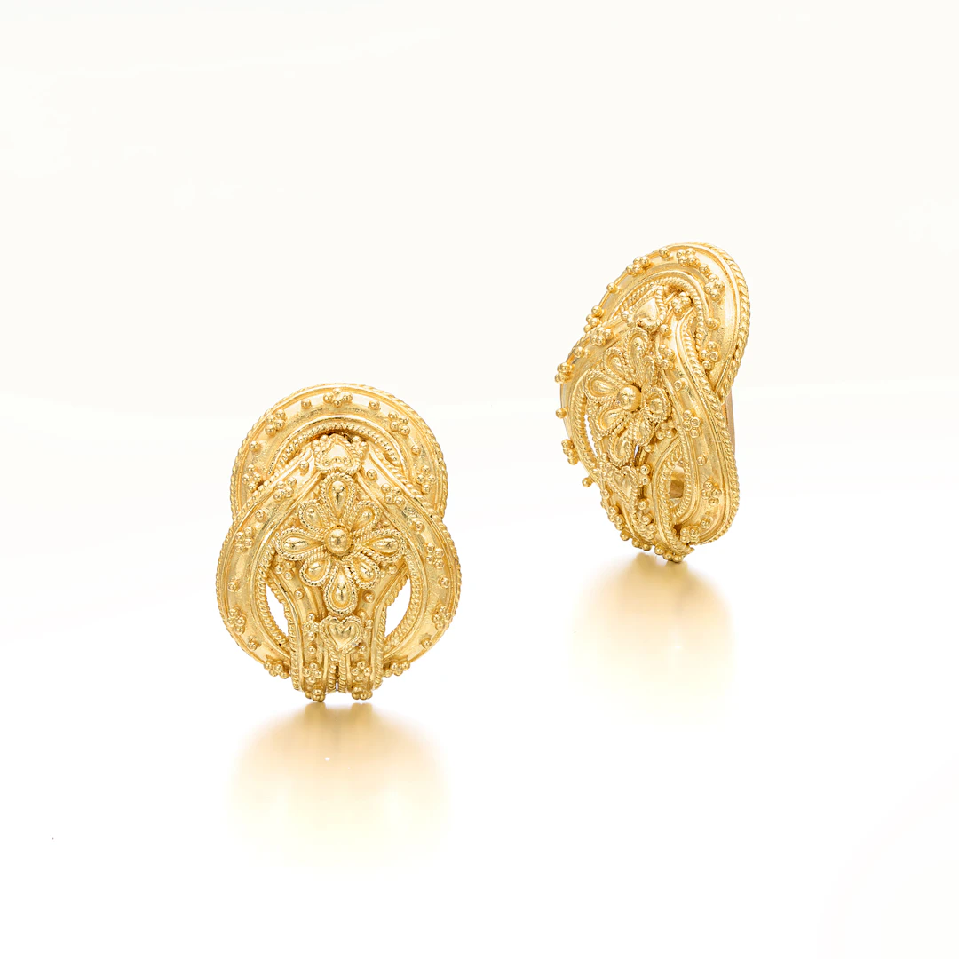 A Pair of Gold Ear Clips