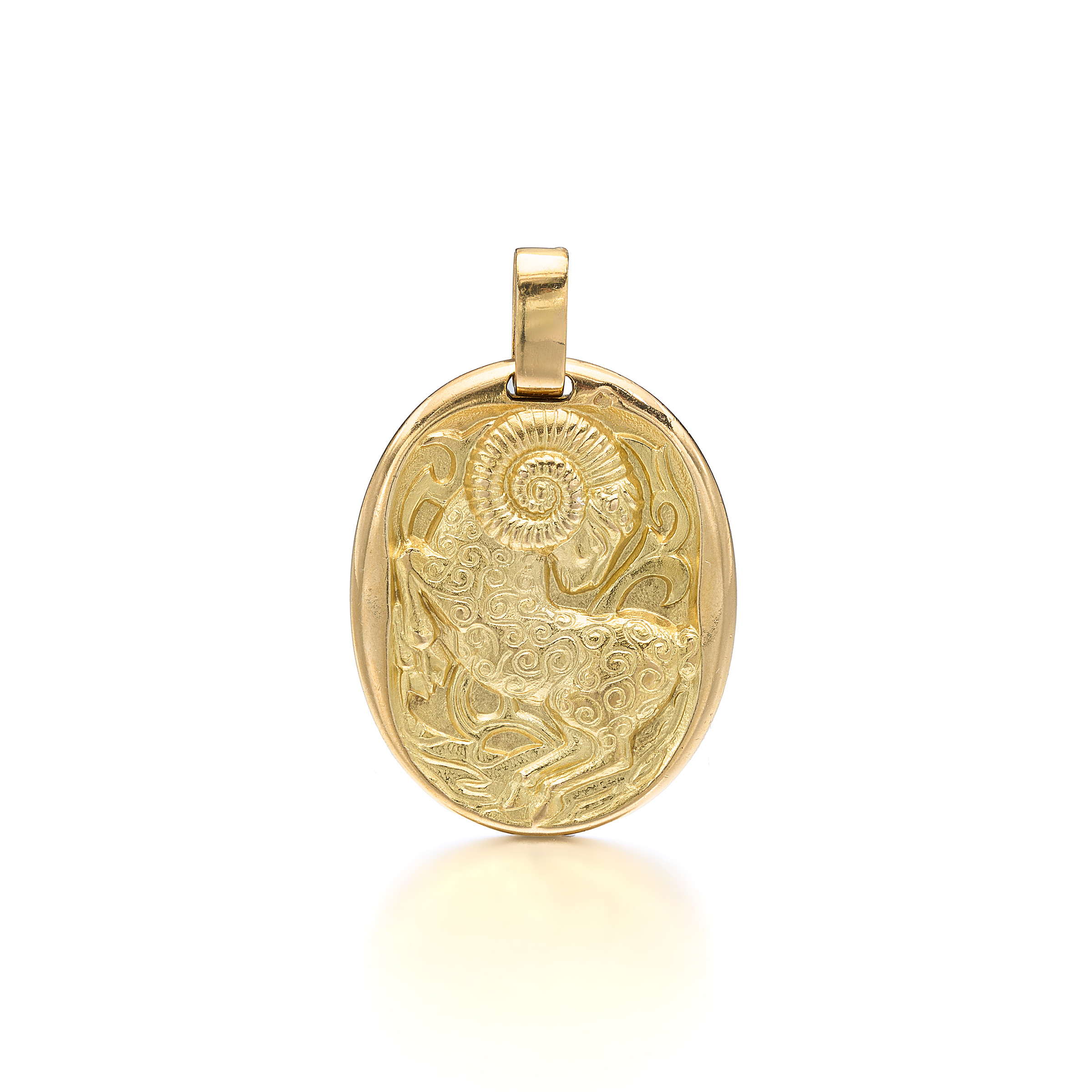 A Gold 'Aries' Pendant, Cartier, circa 1970