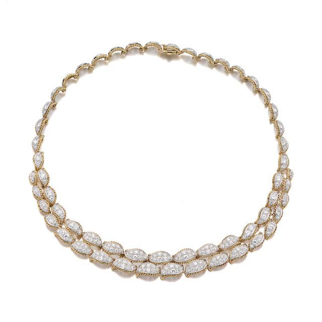 A Diamond and Gold Necklace