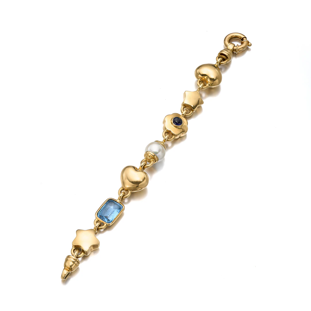 A Gem-Set and Gold Bracelet