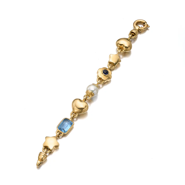 A Gem-Set and Gold Bracelet