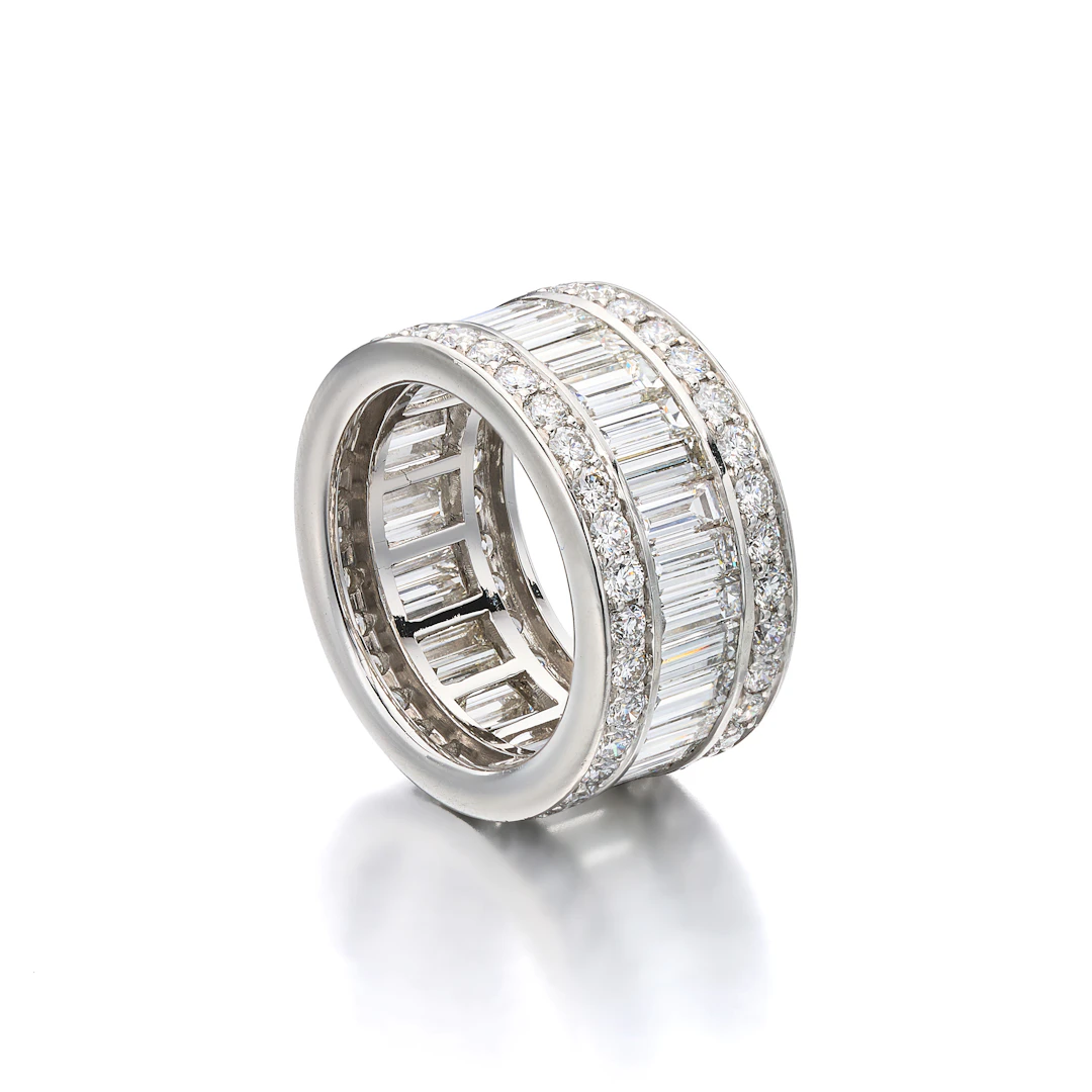 A Diamond and Platinum Eternity Ring, Birks