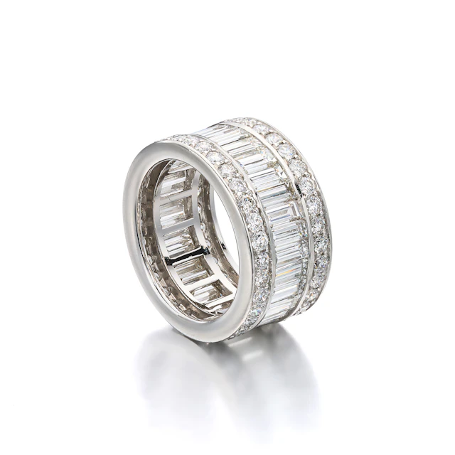 A Diamond and Platinum Eternity Ring, Birks