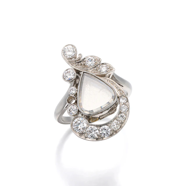 A Diamond and Platinum Ring