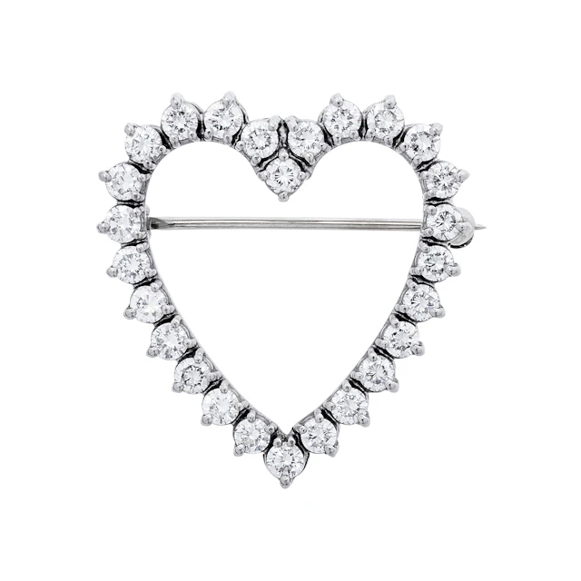 No Reserve | Diamond and White Gold Brooch, by Jabel