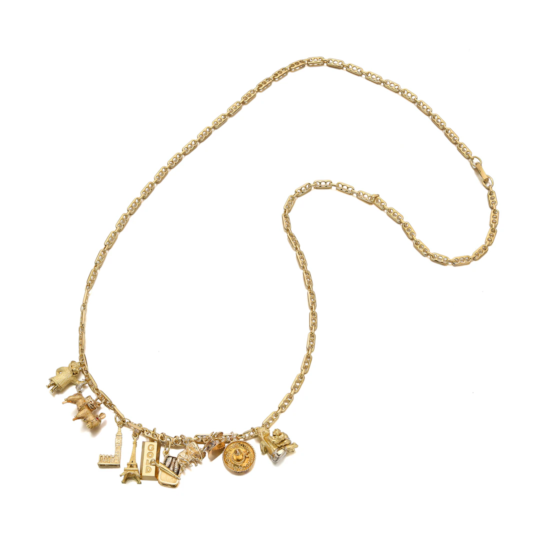 A Gold Charm Necklace