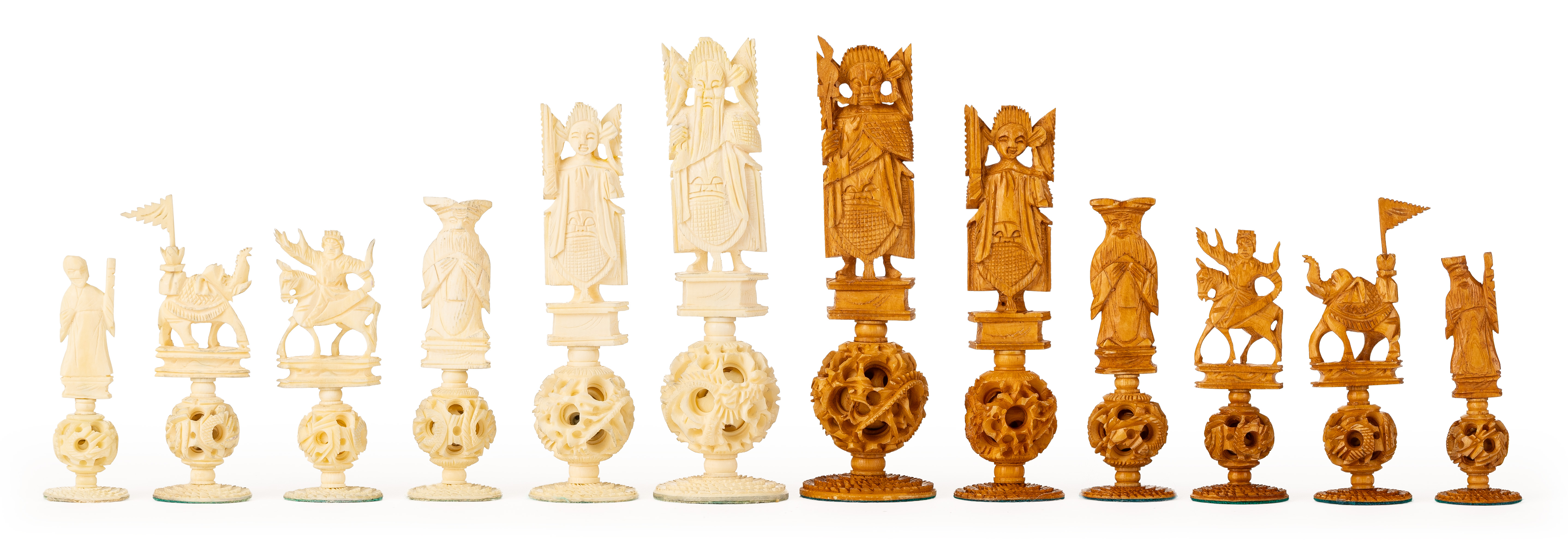 Schachspiel mit Figuren
