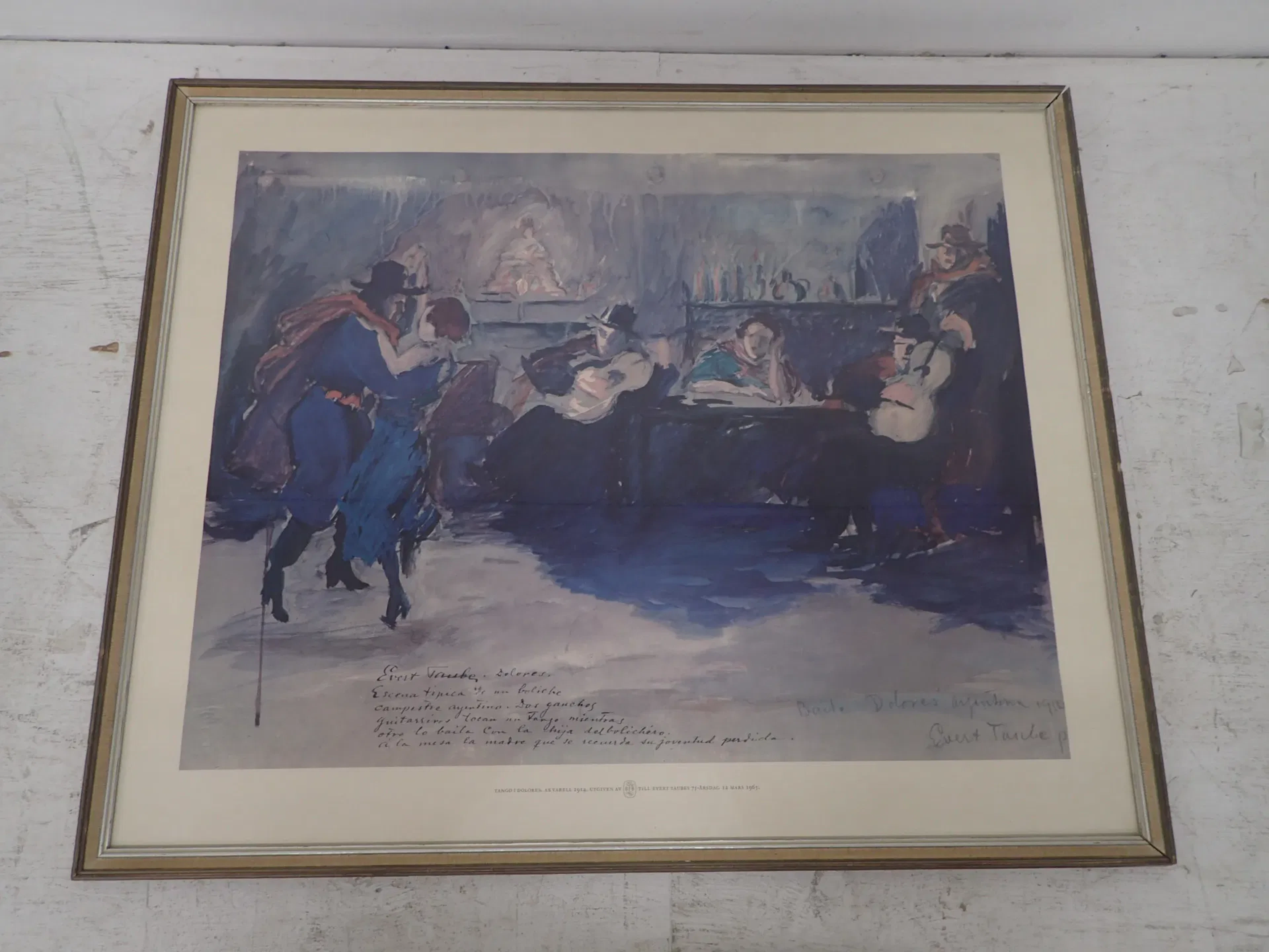 Evert Taube tryck 50x65cm