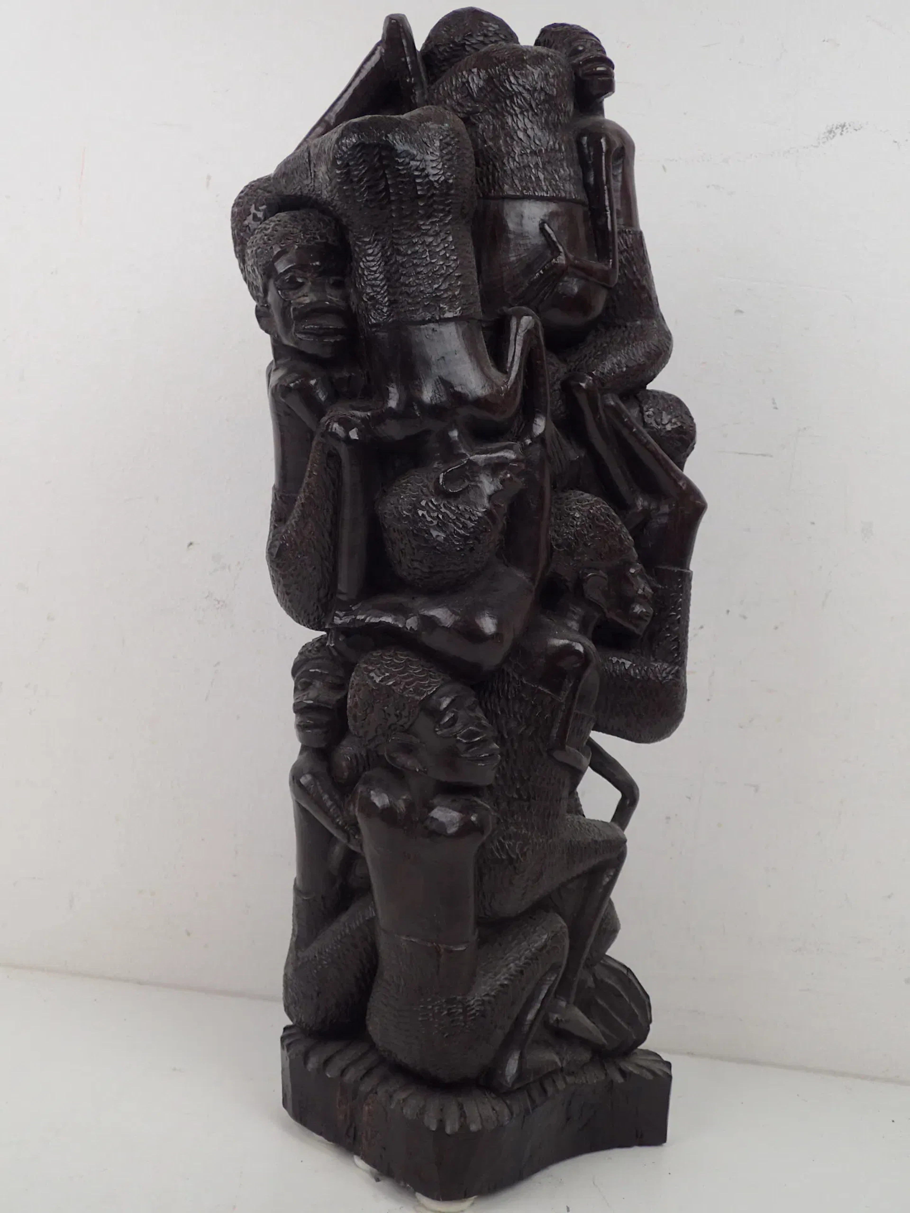 Skulptur i trä "Makonde" Livets Träd H:44cm